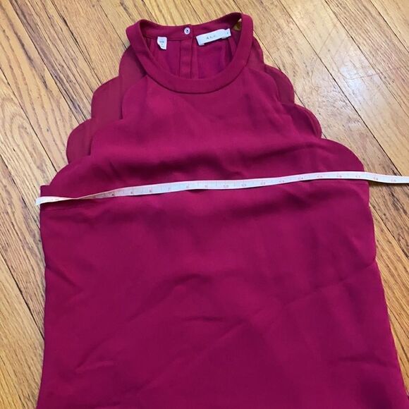 ALC Scallop Trim Keyhole Back Halter Dress 6 - Picture 9 of 10